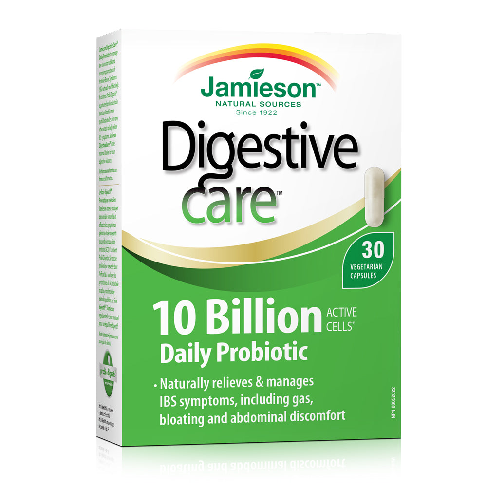 Digestive Care 10 Billion Daily Probiotic Regular Size (30 Capsules)