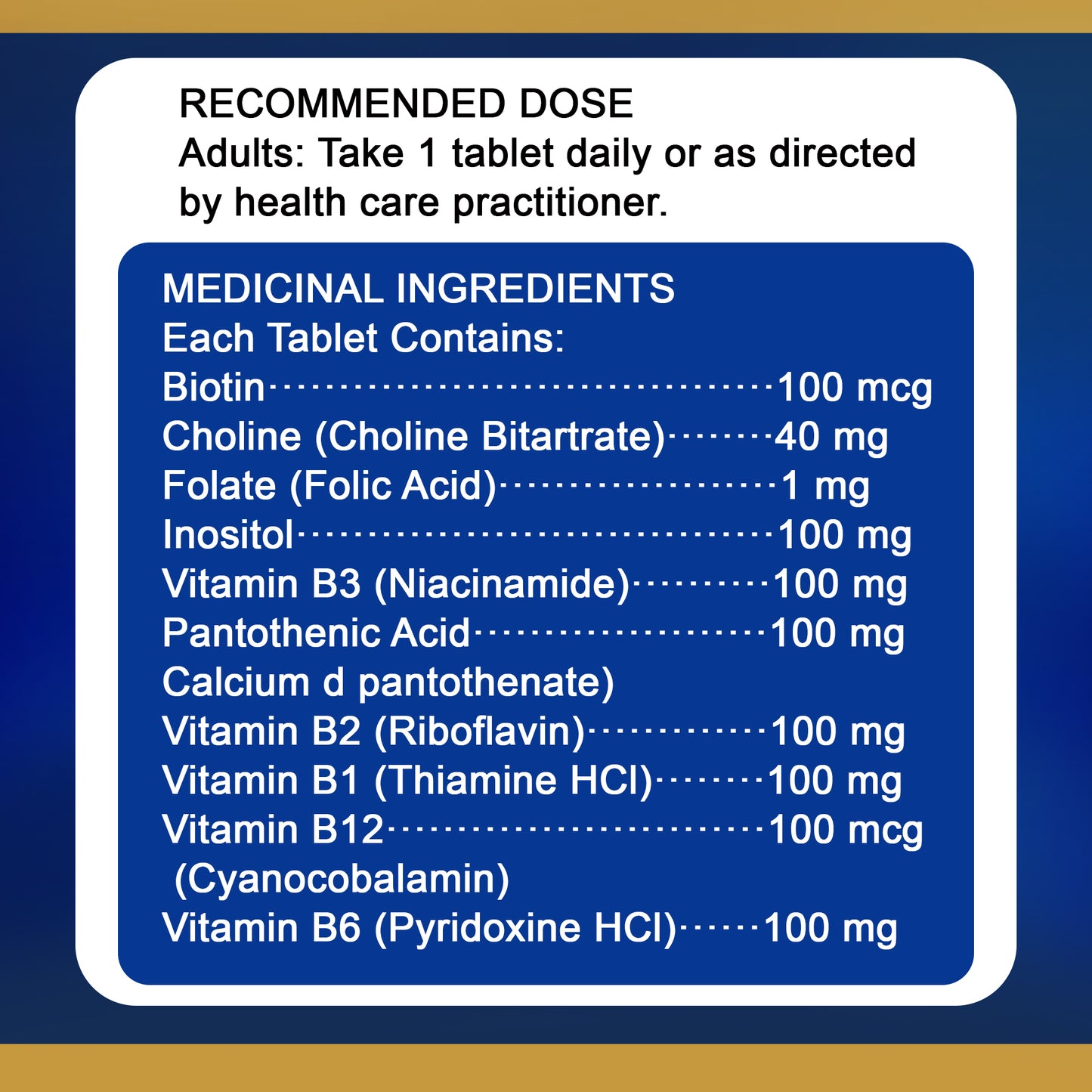 Vitatruth Vitamin B100 Complex Taplets, Timed Released, Ultra Strength, Naturally Energizing, and Supports Metabolism.