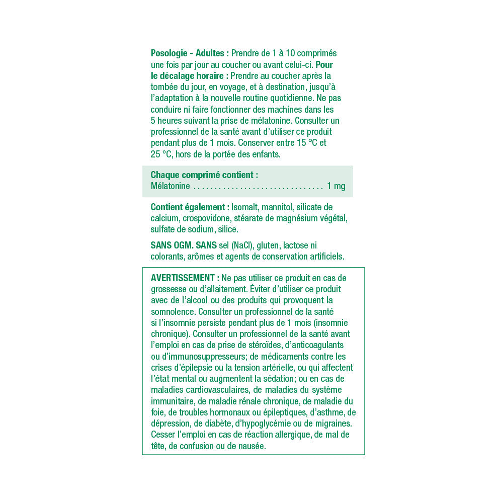Melatonin Fast Dissolving 5 mg