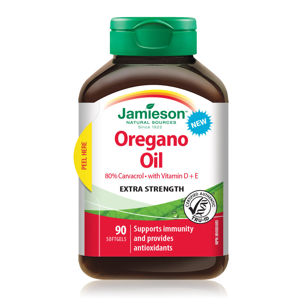 Oregano Oil with Vitamin D + E Extra Strength