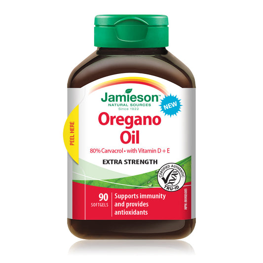 Oregano Oil with Vitamin D + E Extra Strength